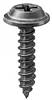 #8 X 3/4 Phillips Flat Top Washer Head Screws Black E-Coat