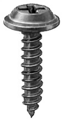 #8 X 3/4 Phillips Flat Top Washer Head Screws Black E-Coat