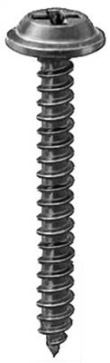 #8 X 1-1/4" Phillips Flat Top Washer Head Screws Black E-Coat