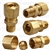 Brass Male Connector 5/16 Tube Sz 1/8 Thread