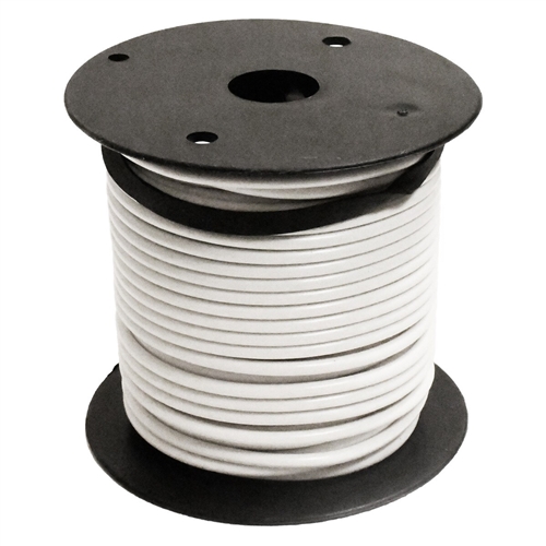 Plastic Primary Wire White 100' 14 Gauge