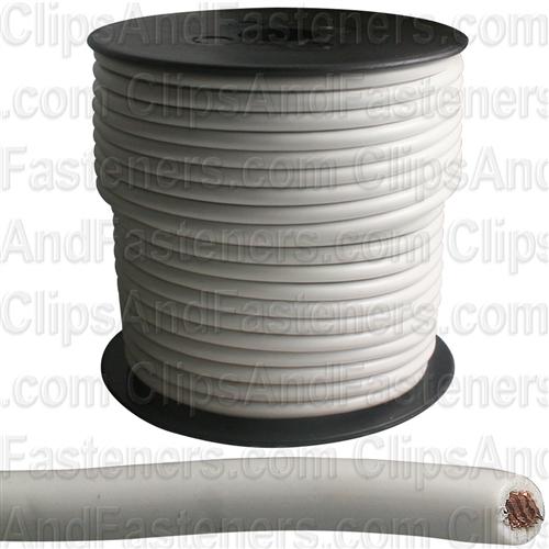 Plastic Primary Wire White 100' 12 Gauge