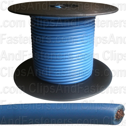 Plastic Primary Wire Blue 100' 10 Gauge