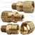 Brass Male Connector 3/8 Tube Sz 1/8 Thread