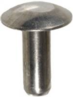 3/16 Brazier Head Solid Aluminum Rivet 1/2 Length (100)