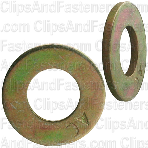 5/16" SAE Grade 8 Washer Zinc & Gold Dichromate