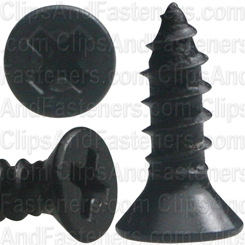 #4 X 3/8" Phillips Flat Head Tapping Screw Black Oxide