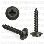 #6 X 3/4 Phillips Flat Top Washer Head Screws Black Oxide