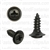 #8 X 1/2" Phillips Oval #6 Head Sems Flush Washer Black Oxide