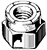 6-32 Nylon Insert Lock Nut 18-8 Stainless Steel