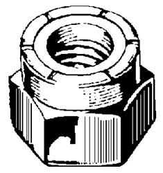 6-32 Nylon Insert Lock Nut 18-8 Stainless Steel