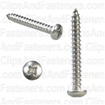 8 X 1 1/4 Phillips Pan Head Tap Screw 18-8 Stainless