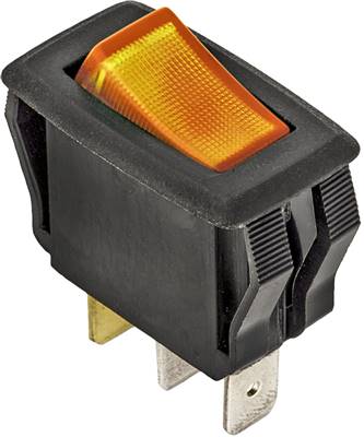 Illuminated Rocker Switch-Amber