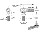 Ball Joint Assembly 1/4-28Unf Thread Size