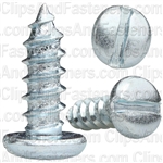 #14 X 3/4" Zinc Slotted Pan Head Tapping Screws