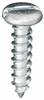 #14 X 1" Zinc Slotted Pan Head Tapping Screws