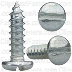 #6 X 1/2" Zinc Slotted Pan Head Tapping Screws