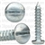 #6 X 3/4" Zinc Slotted Pan Head Tapping Screws