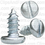 #8 X 3/8" Zinc Slotted Pan Head Tapping Screws