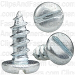 #10 X 1/2" Zinc Slotted Pan Head Tapping Screws