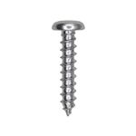 #10 X 1" Zinc Slotted Pan Head Tapping Screws