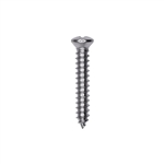 Phillips Oval Head Tap Screw #8 X 1 #6Hd Chrome