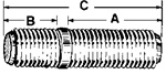 Rim Stud 3/4-10 X 3 1/8