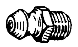 Grease Fitting Straight Self-Tapping 1/4-28