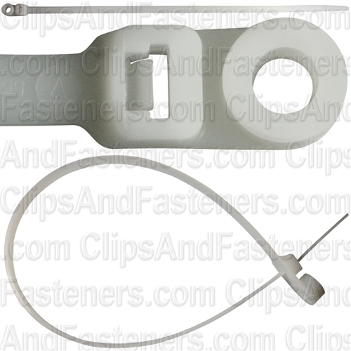 Cable Tie W/Mounting Hole - Natural 13" Length