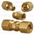 Brass Compression Union 1/4 Tube Size