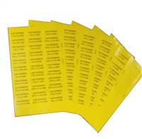 Uss Fastener Bin Labels