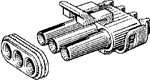 Triple Cavity Connector Shell For Female Terminal