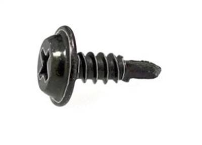 #8 X 1/2 Phil. Flat Top Washer Hd Tap Screw Black