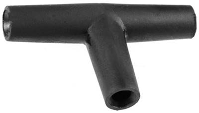 Tee Connector Santoprene Black 4mm