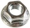 M8-1.25 Metric Spin Lock Nuts With Serrations 17mm Flange