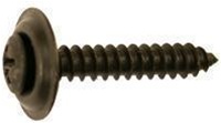 #8 X 1/2" Phillips Oval #8 Head Sems Countersunk Washer Black Oxide