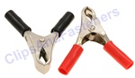 10 Amp Test Clips Black And Red Insulation