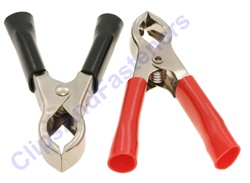 30 Amp Test Clips Black And Red Insulation