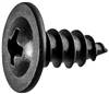 Phillips Oval Washer Head Tap Screw #8 X 3/8 Black