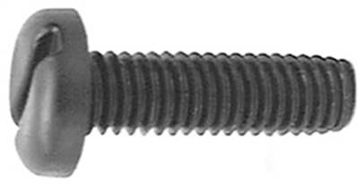 Black Nylon License Plate Screw M6-1.0 X 20mm