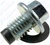 Magnetic Oil Drain Plug M12-1.75 W/Gasket
