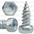 #12 X 1/2" Indented Hex Head Tapping Screws Zinc