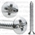 Phillips Oval Head Tap Screw 6 X 1 1/4 Chrome