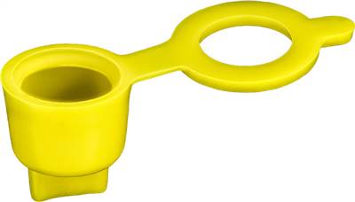 Grease Fitting Cap Yellow Polyethylene