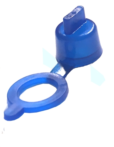 Grease Fitting Cap Blue Polyethylene