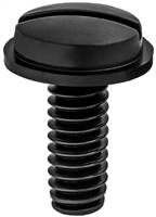 Black Nylon Lic Plate Screw 1/4-20 X 5/8