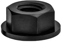 Black Nylon License Plate Nut 1/4-20