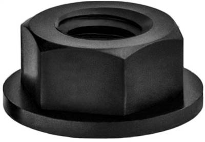 Black Nylon License Plate Nut 1/4-20