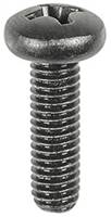 Phil Pan Hd Lic. Plate Screw Black M6-1.0 X 20mm