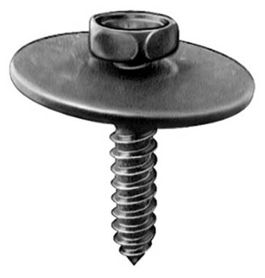 M4.2-1.41 X 20mm Hex Hd Sems Tap Screw Black